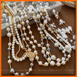 [ DAISYN ] N887 Dây chuyền ngọc trai nhân tạo   ,  chuỗi hạt ngọc trai mang áo dài