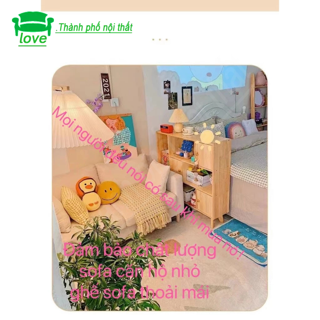 Căn hộ nhỏ đơn giản hiện đại sofa phòng khách cho thuê nhà phòng ngủ sofa có thể tháo rời và giặt được | BigBuy360 - bigbuy360.vn
