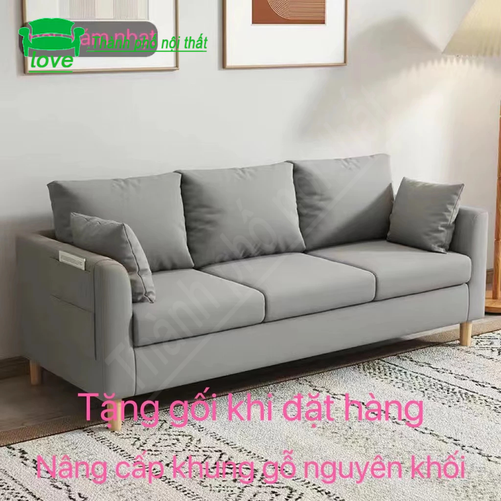 Sofa căn hộ nhỏ Bắc Âu hiện đại đơn giản Internet người nổi tiếng thoải mái sofa căn hộ phòng ngủ sofa nhỏ đơn giản | BigBuy360 - bigbuy360.vn