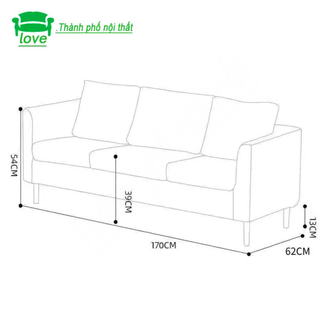 Sofa căn hộ nhỏ Bắc Âu hiện đại đơn giản Internet người nổi tiếng thoải mái sofa căn hộ phòng ngủ sofa nhỏ đơn giản | BigBuy360 - bigbuy360.vn