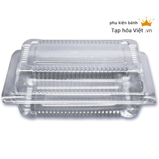 [Hộp H04] Lốc 100 Hộp Nhựa đựng bánh, Hộp Nhựa H04