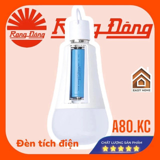 Đèn LED Bulb tích điện 9W Rạng Đông A80.KC/9W