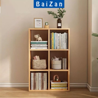 Kệ đa tầng để sách bằng gỗ, Kệ sách sàn kệ tổ ong trang trí thương hiệu Baizan- BZ2302