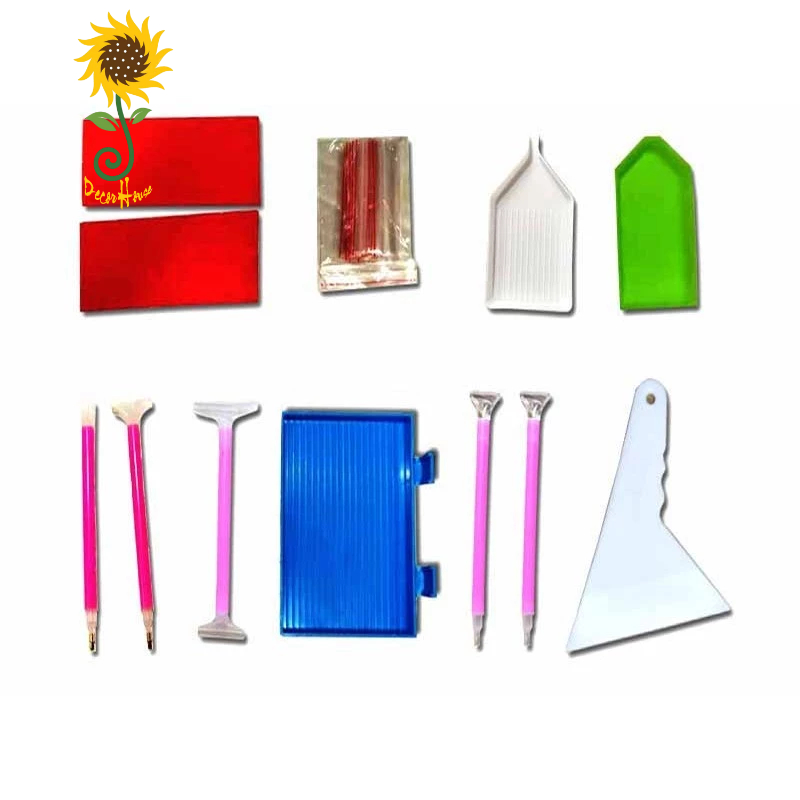 Dụng Cụ Hỗ Trợ Làm Tranh Đính Đá - Bút Đính Đá - Khay - Sáp Đính Đá - Túi Zip Đựng Đá - Thước  - DIY