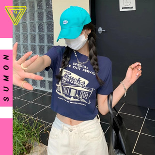 Áo Croptop BUCKS Tay Ngắn Cổ Tròn Chất Thun Borip Kiểu Sexy Nữ, Áo Thun Ôm Body In Hoạ Tiết Tôn Dáng