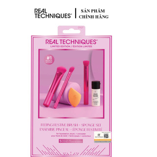 Bộ cọ trang điểm Real Techniques limited edition feeling festive brush + sponge Set 0107