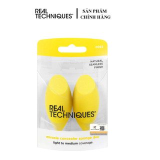 Set 2 mút che khuyết điểm Real Techniques miracle concealer sponge duo 0093