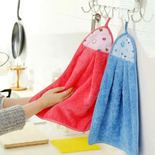 Khăn lau tay khăn lau bếp treo tường vệ sinh đa năng - màu ngẫu nhiên