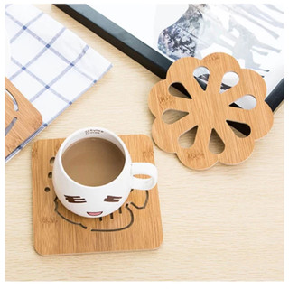 Miếng lót ly lót nồi bằng gỗ 15cm - h129 - giao ngẫu nhiên