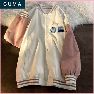 Áo Khoác Bomber Basic Nam nữ Form Rộng Unisex, Áo bóng chày GUMA chất liệu kaki 2 lớp .