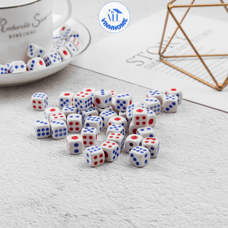 Combo 10 viên xí ngầu, xúc xắc 6 mặt cao cấp, set 6 viên xúc xắc mini, thiết kế tinh xảo, chất liệu bền nhẹ