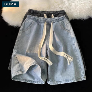 Quần Short Jean Nam Nữ Bigsize 40-90kg Trơn Đơn Giản Dễ Phối Đồ Chất Đẹp GUMA