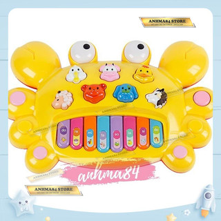 (Tặng pin) - ĐỒ CHƠI ĐÀN PIANO HÌNH CUA CHO BÉ - NO.222 - anhma84 store tphcm