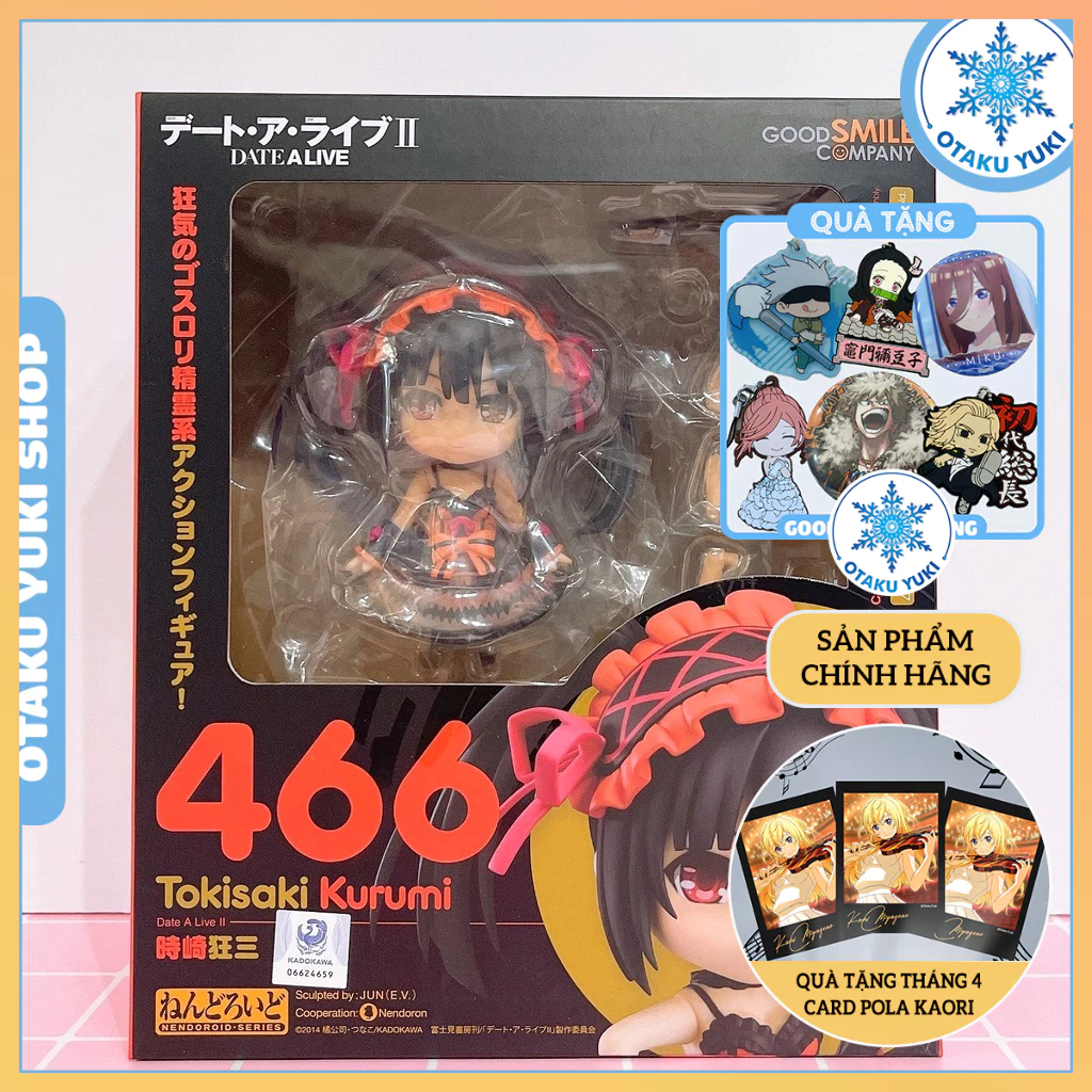 [Chính Hãng] Mô Hình Nendoroid Kurumi Tokisaki - Nendoroid 466 Date A Live