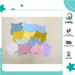 Mũ Sơ Sinh TADABY Vải Sợi Tre Cao Cấp Mềm Mịn, Thiết Kế Ôm Khít, Bảo Vệ Đầu Bé