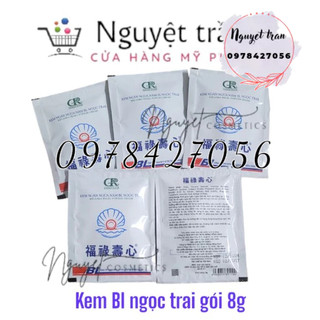 Kem Ngăn Ngừa Nám BL Melasma Pearl Powder Cream Green Rose ngọc trai Dạng Gói 8 Gram