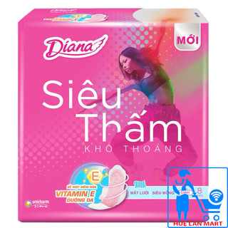 Băng Vệ Sinh Diana Siêu Thấm Siêu Mỏng Có Cánh Gói 8 Miếng