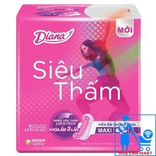 Băng Vệ Sinh Diana Siêu Thấm Maxi Có Cánh Gói 8 Miếng