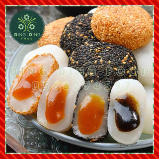 500g bánh mochi cô gái mix 4 vị , bánh tươi đài loan bánh dẻo, ding ding food