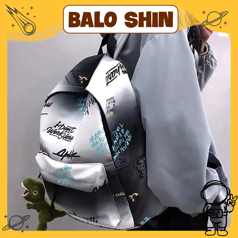 Balo Đi Học Siêu Nhẹ Đựng Được Laptop 15inch Màu Gradient Đơn Giản Thời Trang Hàn Quốc BZ047