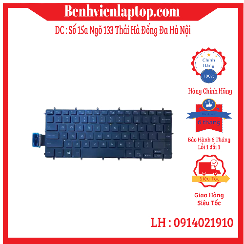 Bàn Phím Laptop Dell Vostro 14 3480 3490 5468  Inspiron 15-5000 3493 5368 5370 5373 5378 Latitude 13 14 3379 3490 7368