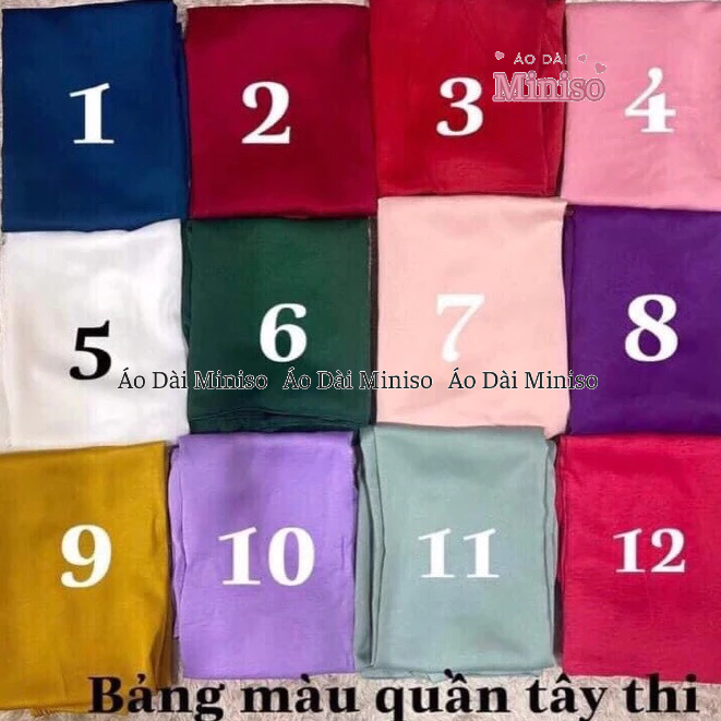 {Vận chuyển sau tết} - Đủ màu quần áo dài lụa Ngọc mềm mịn mướt, sang trọng MINISO