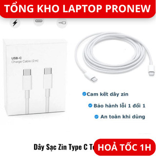[Hàng Loại 1 Cao Cấp] Dây 2m Type C To Type C Cho Sạc Máy Tính 30W 61W 87W 96W