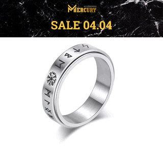 Nhẫn nam Mercury Rune Xoay V4 - Trang sức, phụ kiện đeo tay thời trang