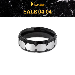 Nhẫn nam Mercury Dentate -Trang sức, phụ kiện đeo tay thời trang - Thiết kế họa tiết Basic ấn tượng
