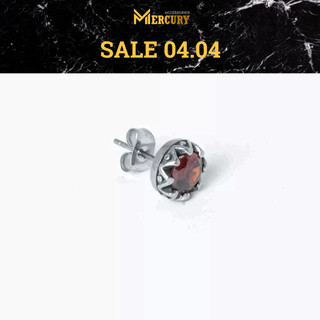 Khuyên tai bấm lỗ nam Mercury Sun Flower - Trang sức, Phụ kiện thời trang Unisex - Thiết kế Basic, cá tính