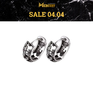 Khuyên tai bấm lỗ nam Mercury Dragon - Trang sức, Phụ kiện thời trang Unisex - Thiết kế họa tiết rồng, cá tính