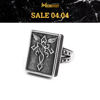 Nhẫn nam Mercury Secret - Trang sức, phụ kiện đeo tay thời trang - Thiết kế Gothic, mạnh mẽ