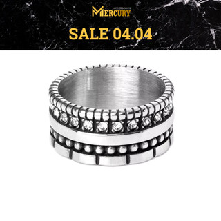Nhẫn nam Mercury's Gentle - Trang sức, phụ kiện đeo tay thời trang - Thiết kế đính đá Cz Cubic, lịch lãm, ga lăng