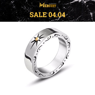 Nhẫn nam Mercury The Sun - Trang sức, phụ kiện đeo tay thời trang - Thiết kế họa tiết Ánh Dương, basic