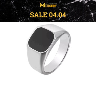 Nhẫn nam Mercury Square Signet - Trang sức, phụ kiện đeo tay thời trang - Thiết kế phong cách Minimalism, tối giản