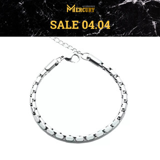 Vòng tay nam nữ Mercury Coil - Trang Sức, phụ kiện đeo tay thời trang - Thiết kế hình quả trám, cá tính, trẻ trung