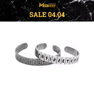 Vòng tay nam Mercury cổ ngữ Rune - Trang sức, Phụ kiện thời trang Unisex - Thiết kế Basic, cá tính