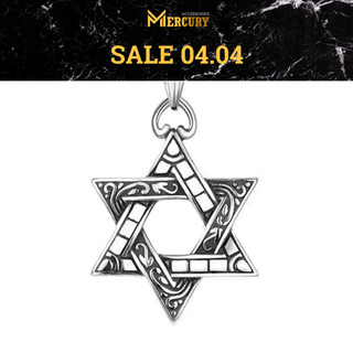 Vòng cổ nam Mercury David Star - Trang sức, Phụ kiện thời trang Unisex - Thiết kế họa tiết ngôi sao david 6 cánh, cácánh