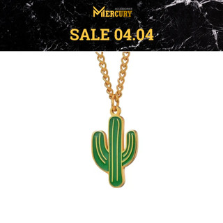Vòng cổ nam/nữ Mercury Cactus bạc vàng - Trang sức, Phụ kiện thời trang Unisex - Thiết kế Basic, cá tính