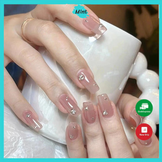 Nailbox thiết kế sang chảnh đính đá nb121 nail box thủ công - annienails