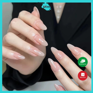  Nailbox Thiết Kế 10 Móng Ombre Cam Thạch Nhẹ Nhàng NB119 Nail Box Móng Úp Thủ Công - annienails 