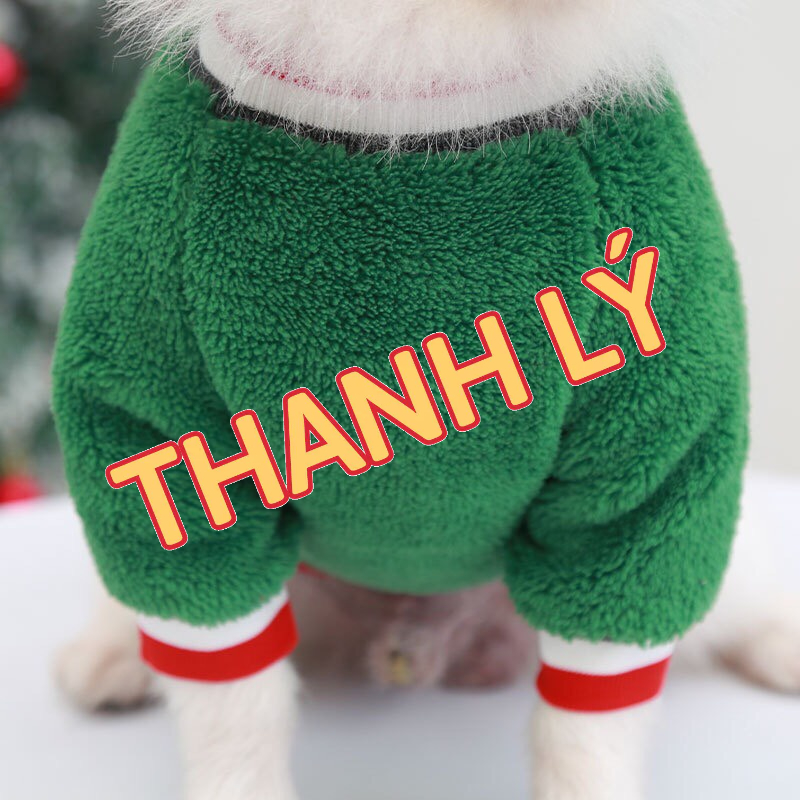 Áo Giáng Sinh Cho Chó Mèo Hoạ Tiết Tuần lộc - Áo Giáng Sinh-Noel Cho Thú Cưng ChunChut PetShop