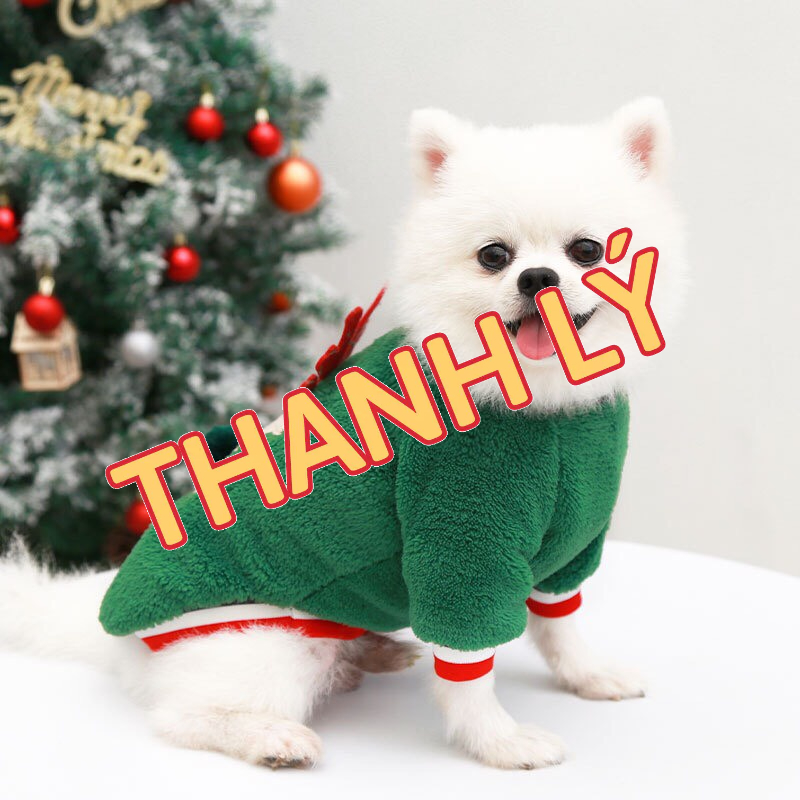 Áo Giáng Sinh Cho Chó Mèo Hoạ Tiết Tuần lộc - Áo Giáng Sinh-Noel Cho Thú Cưng ChunChut PetShop
