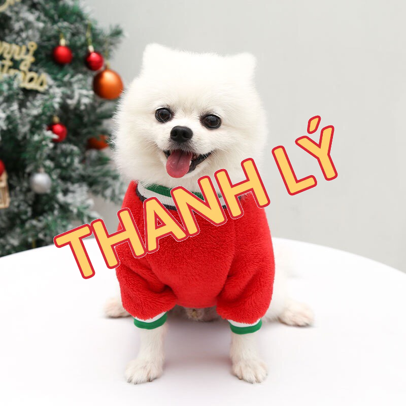 Áo Giáng Sinh Cho Chó Mèo Hoạ Tiết Tuần lộc - Áo Giáng Sinh-Noel Cho Thú Cưng ChunChut PetShop
