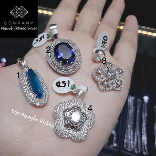 Một số mẫu mặt dây chuyền nữ, bạc ta, mặt đá to