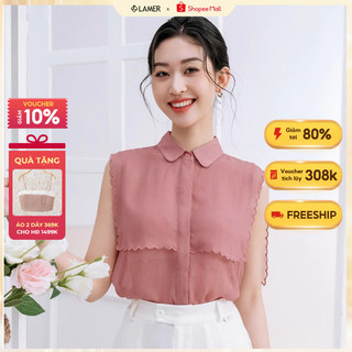 Áo sơ mi nữ kiểu VIEN TRAN Sát Nách Phủ Vai V61H22H056