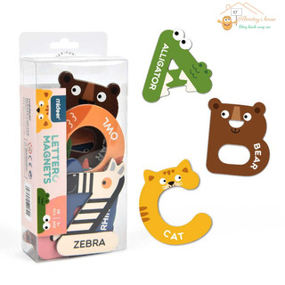 Magnetic Alphabet - chữ cái có từ tính- Hàng chính hãng Mideer