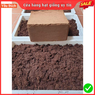 5Kg Đất nén hữu cơ dạng viên xơ dừa bổ sung vi sinh cho cây-trồng rau mầm, rau sạch, hoa, ....