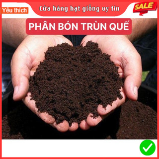 Phân bón trùn quế hữu cơ nguyên chất bổ sung dinh dưỡng cải tạo đất chuyên dùng cho cây cảnh, hoa...