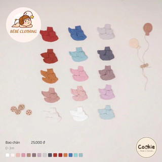 Bao chân sơ sinh cookie size 0-6m
